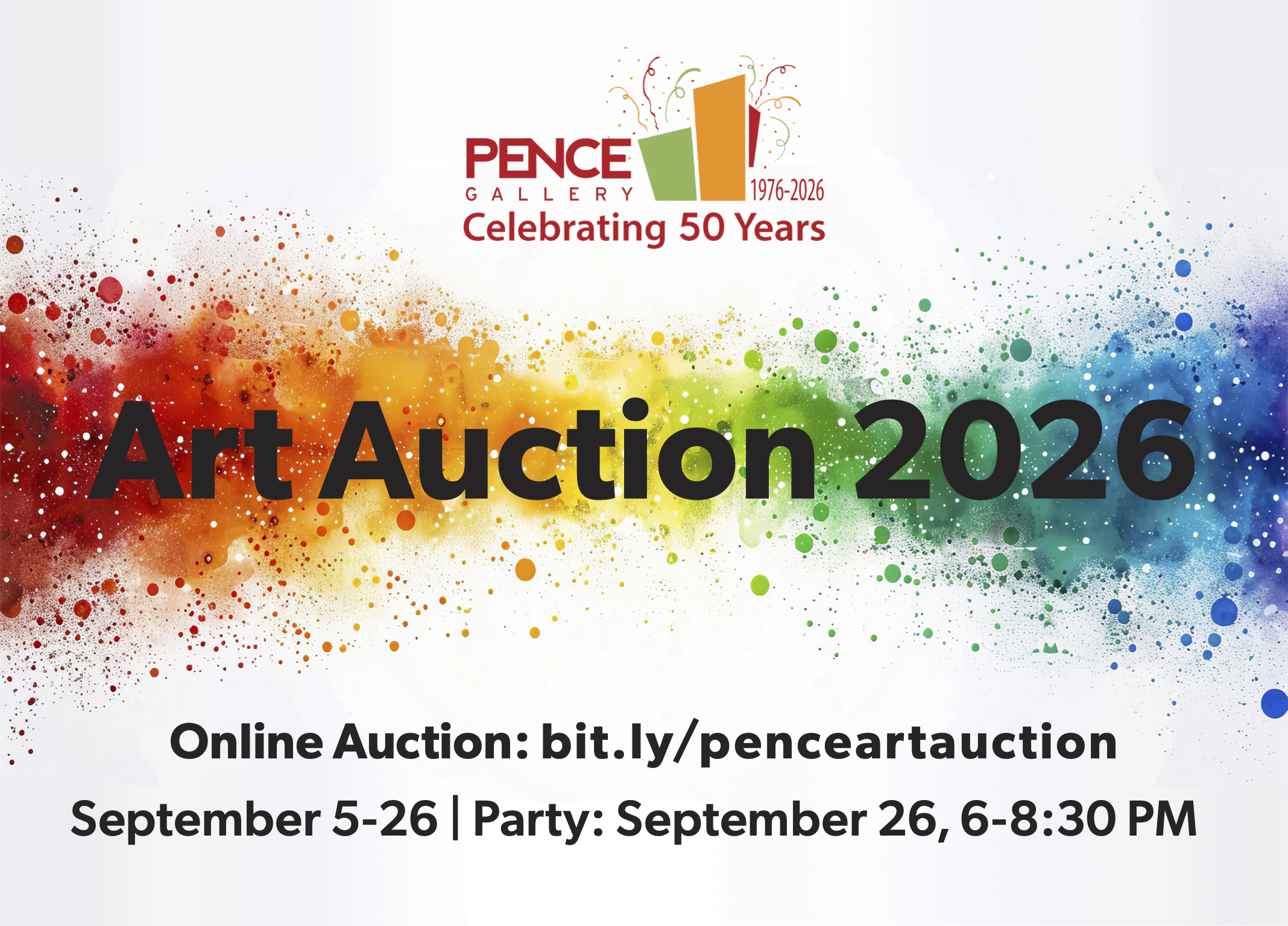 Flyer for Art Auction Party