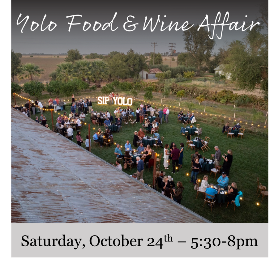 Flyer for Yolo Food & Wine Affair