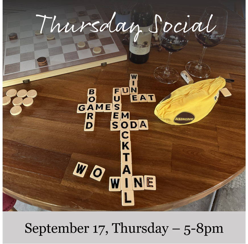 Flyer for Thursday Social