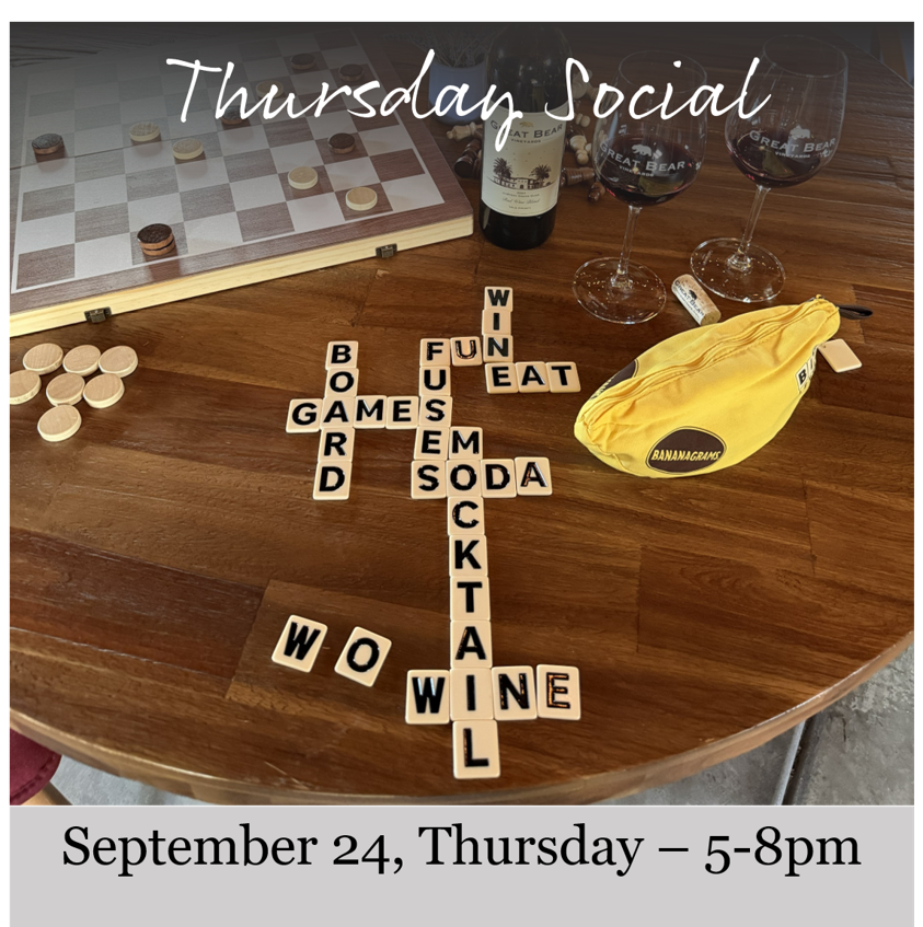 Flyer for Thursday Social