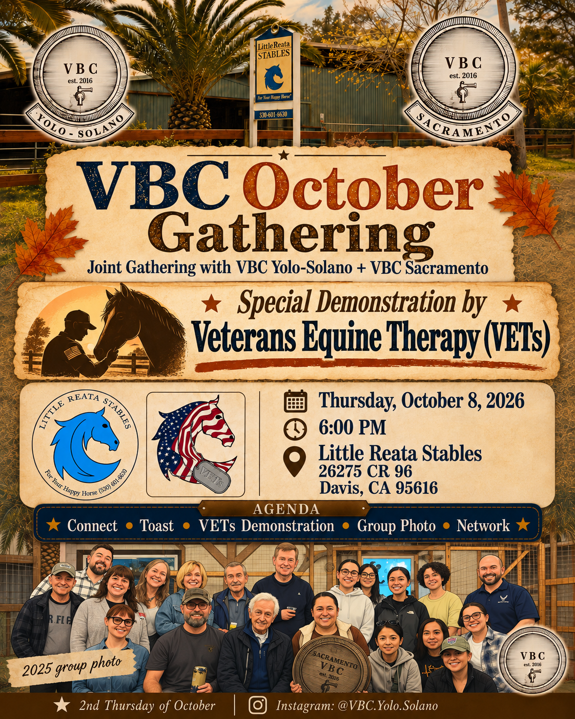 Flyer for Veterans Beer Club with VFW Post 8151