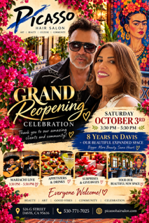 Flyer for Grand Reopening
