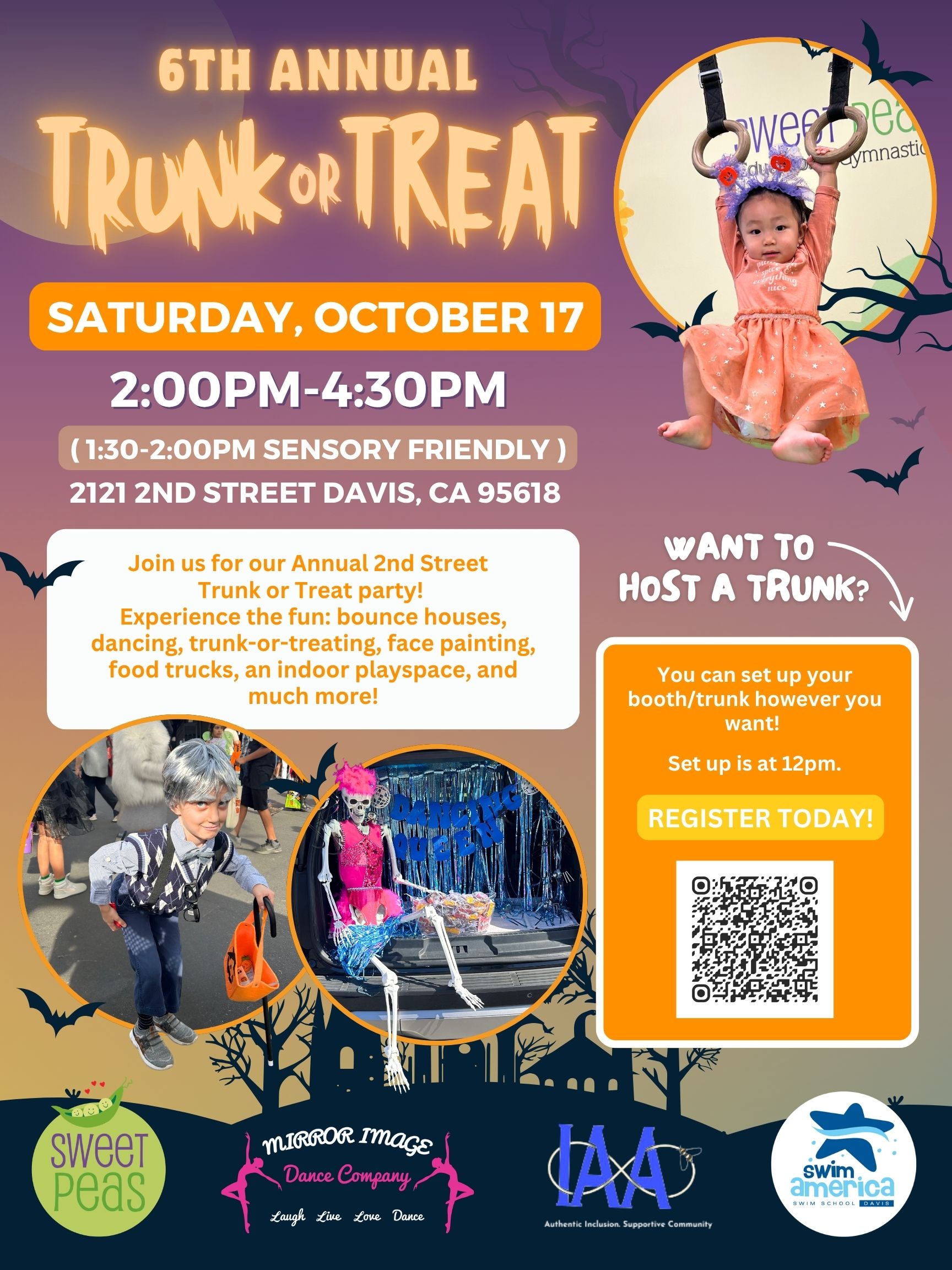 Flyer for 6th Annual 2nd Street Trunk or Treat
