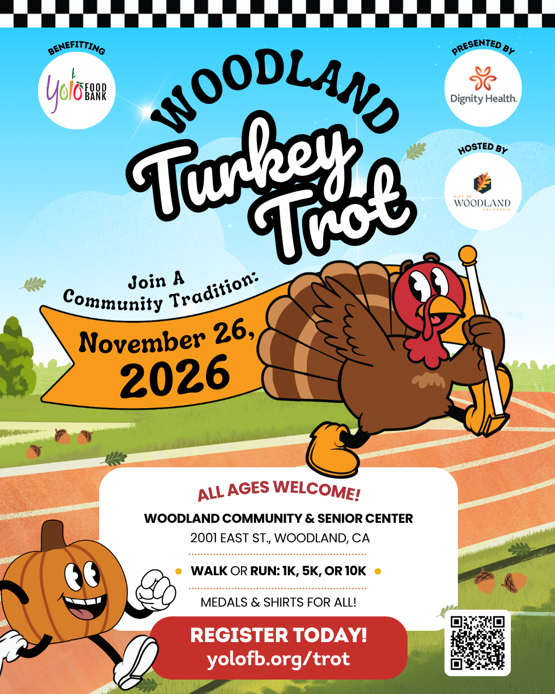 Flyer for Woodland Turkey Trot
